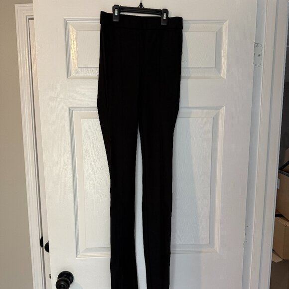 NWT - ZARA Black Straight Leg Stretch Tech Legging Pants - XS - Picture 1 of 9